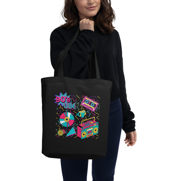 "90s Vibe" Retro Synthwave Eco Tote Bag
