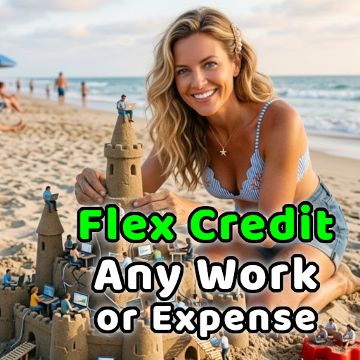 999 Flex Credits = Budget for Getting Anything Done, Workers + Expenses
