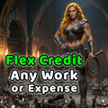 999 Flex Credits = Budget for Getting Anything Done, Workers + Expenses